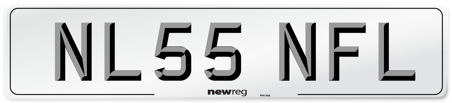 NL55 NFL Number Plate from New Reg